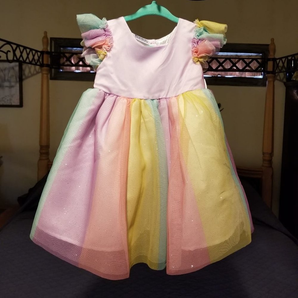 Toddlers Spring Easter Birthday Party Dress